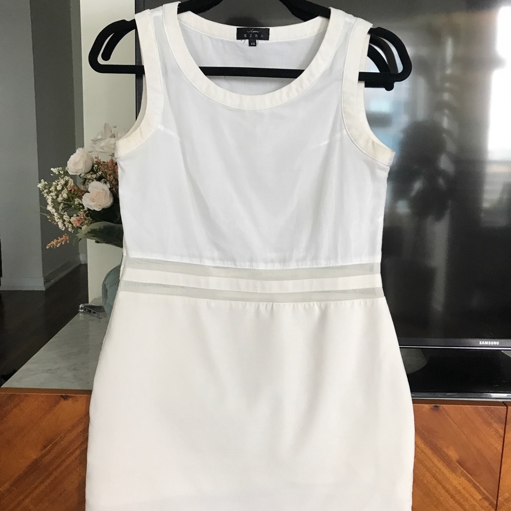 Cute white summer short dress!